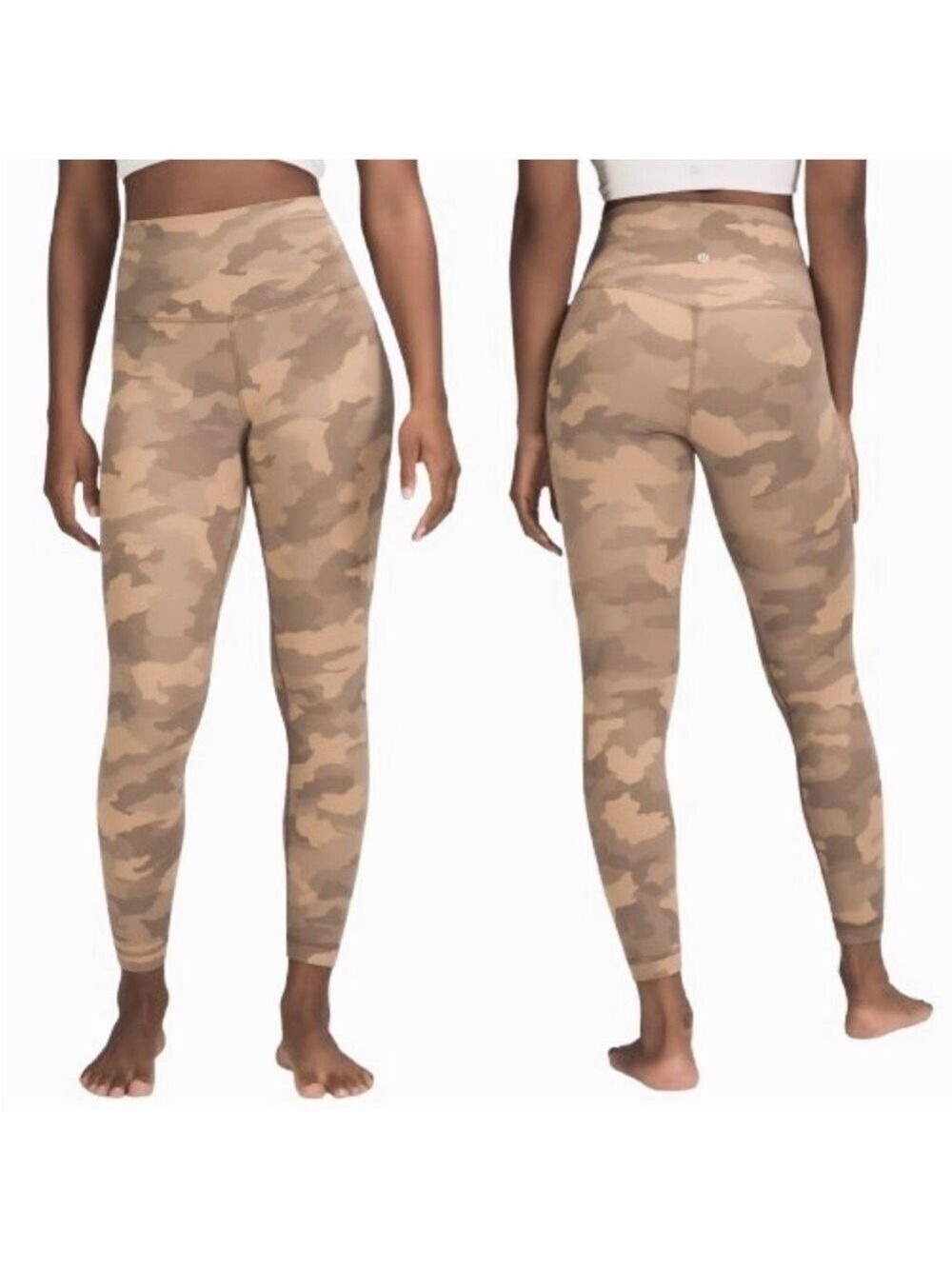 Lululemon Align High-Rise Pant Camo Beige 25” Crop Size 6